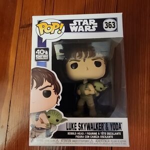 Funko Pop Star Wars Luke Skywalker & Yoda Bobble-Head 363